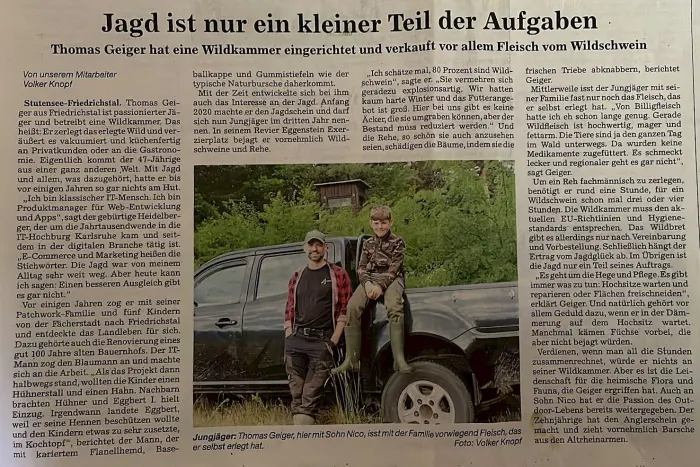 Jagd ist nur ein kleiner Teil